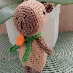 Horgolt capybara figura - játék & sport - plüssállat & játékfigura - más figura - Meska.hu
