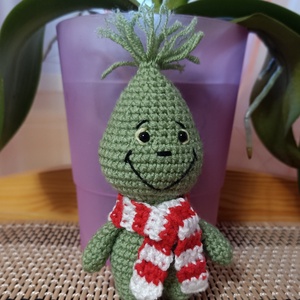 Horgolt Grinch figura - játék & sport - plüssállat & játékfigura - más figura - Meska.hu