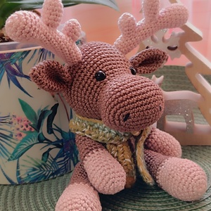 Horgolt Jávorszarvas figura - játék & sport - plüssállat & játékfigura - maci - Meska.hu