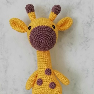 Horgolt zsiráf - játék & sport - plüssállat & játékfigura - más figura - Meska.hu