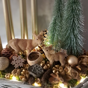 Adventi asztaldísz Karácsonyi meseerdő - Meska.hu