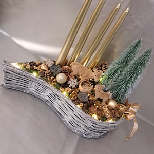 Adventi asztaldísz Karácsonyi meseerdő - karácsony - adventi díszek - adventi asztaldísz - Meska.hu