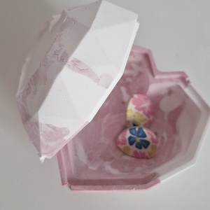 Kézműves szív alakú ékszertartó - ékszer - ékszertartó - ékszertartó tál - Meska.hu