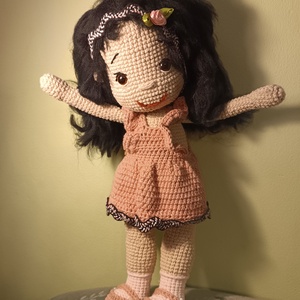 Horgolt öltöztetős baba  - játék & sport - baba & babaház - baba - Meska.hu