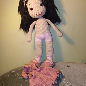 Horgolt öltöztetős baba  - játék & sport - baba & babaház - baba - Meska.hu