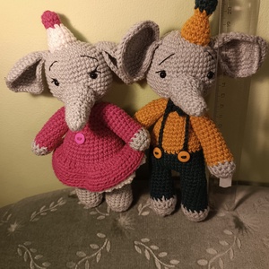 Elefánt páros - Meska.hu