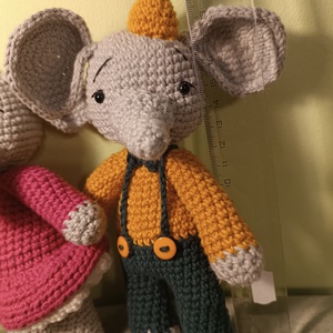 Elefánt páros - játék & sport - plüssállat & játékfigura - elefánt - Meska.hu