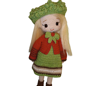 Amigurumi öltöztetős baba, Játék & Sport, Baba & babaház, Babaház, Hímzés, Horgolás, MESKA