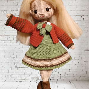 Amigurumi öltöztetős baba - játék & sport - baba & babaház - babaház - Meska.hu