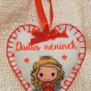 Filc dekoráció, karácsonyfadísz Dadus néninek , Karácsony, Karácsonyi lakásdekoráció, Karácsonyfadíszek, , MESKA