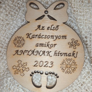 Egyedi feliratos karácsonyfadísz , Karácsony, Karácsonyi lakásdekoráció, Karácsonyfadíszek, , MESKA