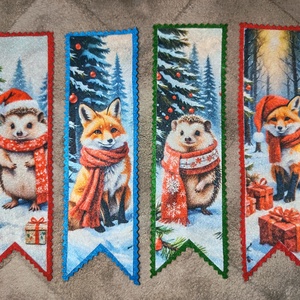 Téli állatos könyvjelző , Könyv & Zene, Könyvjelző, , MESKA