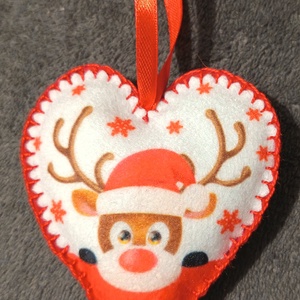 Filc dekoráció, karácsonyfadísz , Karácsony, Karácsonyi lakásdekoráció, Karácsonyfadíszek, , MESKA