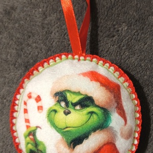 Filc dekoráció, karácsonyfadísz -Grincs, Karácsony, Karácsonyi lakásdekoráció, Karácsonyfadíszek, , MESKA