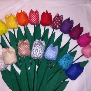 Textil tulipán  - Meska.hu