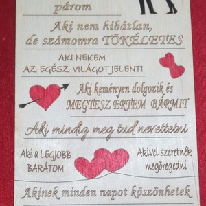 Van egy csodálatos párom mágneses tábla akár Valentin napra - Meska.hu