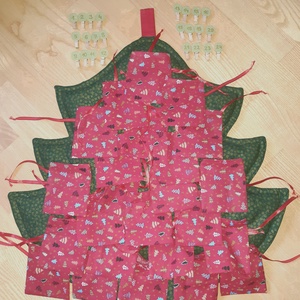 Adventi naptár fenyő - karácsony - adventi díszek - adventi naptár - Meska.hu