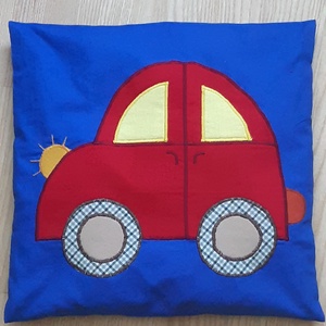 Autós párna - otthon & életmód - babaszoba, gyerekszoba - gyerek díszpárna - Meska.hu