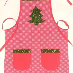 Karácsonyi kislány kötény - Meska.hu