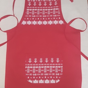 Piros kötény, Otthon & Életmód, Konyhafelszerelés, tálalás, Konyhai textil, Kötény, Varrás, MESKA