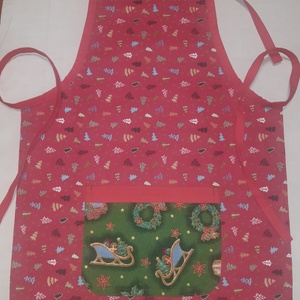 Karácsonyi kötény - Meska.hu