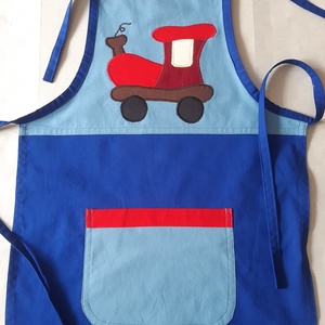 Vonatos kötény  - Meska.hu