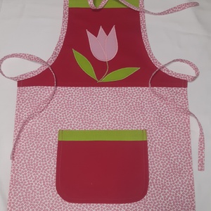 Tulipános kislány kötény - Meska.hu