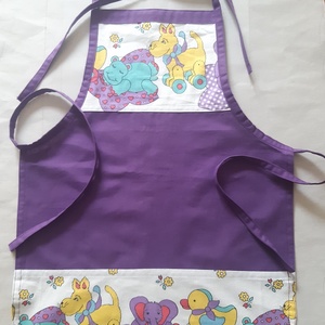 Lila gyerek kötény, Otthon & Életmód, Konyhafelszerelés, tálalás, Konyhai textil, Kötény, Varrás, MESKA
