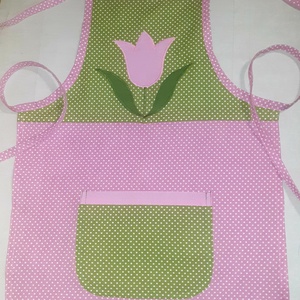 Tulipános kötény - Meska.hu