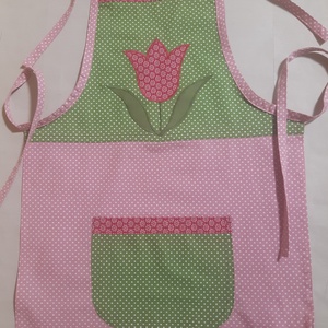 Tulipános kötény - Meska.hu