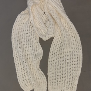 Csipke sál, nyers színű  - ruha & divat - sál, sapka, kendő - sál - Meska.hu