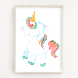 Unikornis poszter A4 - Egyszarvú dekor - otthon & életmód - dekoráció - kép & falikép - Meska.hu
