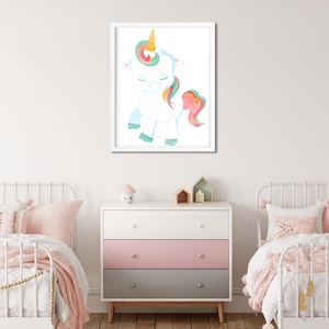 Unikornis poszter A4 - Egyszarvú dekor - otthon & életmód - dekoráció - kép & falikép - Meska.hu