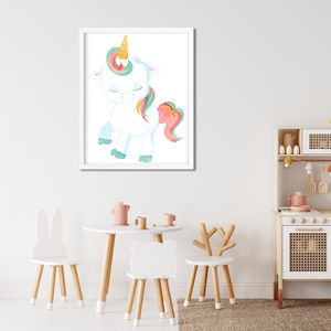 Unikornis poszter A4 - Egyszarvú dekor - otthon & életmód - dekoráció - kép & falikép - Meska.hu