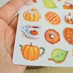 Őszi édességek matrica ív - No.0001 - otthon & életmód - papír, írószer - matrica, matrica csomag - Meska.hu