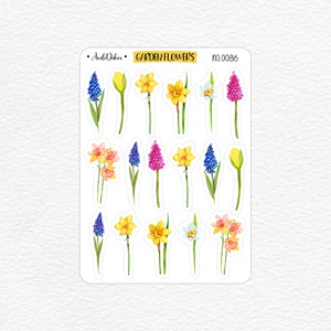 Tavaszi virágos matrica ív No.0086 - Meska.hu