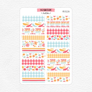 Washi tape matricák No.0226, Otthon & Lakás, Papír írószer, Matrica, matrica csomag, Fotó, grafika, rajz, illusztráció, Papírművészet, Meska