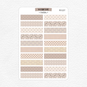 Washi tape matricák No.0257, Otthon & Életmód, Papír, írószer, Matrica, matrica csomag, Fotó, grafika, rajz, illusztráció, Papírművészet, MESKA