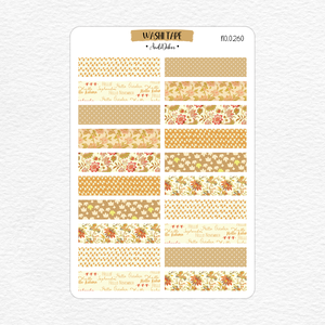 Washi tape matricák - őszi minták No.0260, Otthon & Életmód, Papír, írószer, Matrica, matrica csomag, Fotó, grafika, rajz, illusztráció, Papírművészet, MESKA