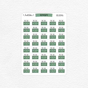 Fizetés emlékeztető matricák No.0096, Otthon & Életmód, Papír, írószer, Matrica, matrica csomag, Fotó, grafika, rajz, illusztráció, Papírművészet, MESKA