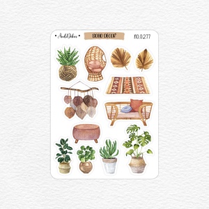Boho lakásdekor matrica ív No.0277 - Meska.hu