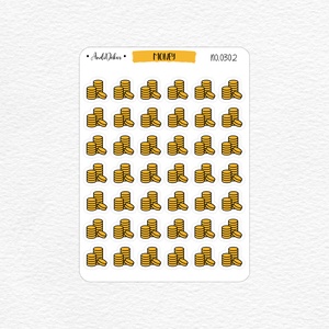Mini pénzérme matricák - fizetés emlékeztető matricák No.0302, Otthon & Életmód, Papír, írószer, Matrica, matrica csomag, Fotó, grafika, rajz, illusztráció, Papírművészet, MESKA