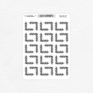 Mini leveles sarok díszítő matricák No.0327 - Meska.hu