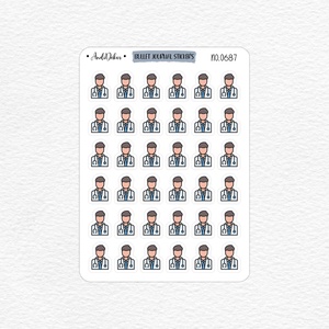 Mini doktoros matricák - doki emlékeztető matricák No.0687, Otthon & Életmód, Papír, írószer, Matrica, matrica csomag, Fotó, grafika, rajz, illusztráció, Papírművészet, MESKA
