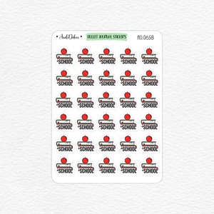 Mini iskolás matricák - iskola emlékeztető matricák No.0658, Otthon & Életmód, Papír, írószer, Matrica, matrica csomag, Fotó, grafika, rajz, illusztráció, Papírművészet, MESKA