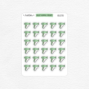Mini hajszárító matricák - emlékeztető matricák No.0710, Otthon & Életmód, Papír, írószer, Matrica, matrica csomag, Fotó, grafika, rajz, illusztráció, Papírművészet, MESKA