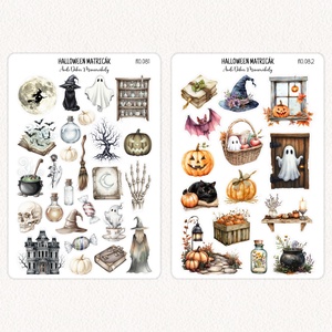 Halloween matricák - matrica csomag 21. - otthon & életmód - papír, írószer - matrica, matrica csomag - Meska.hu