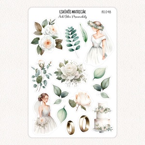Esküvős matricák No.048, Otthon & Életmód, Papír, írószer, Matrica, matrica csomag, Fotó, grafika, rajz, illusztráció, Papírművészet, Esküvős matricák No.048

Kiválóan alkalmas dekorációs célokra, scrapbook-hoz, bullet journal, junk ..., MESKA