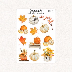 Őszi matricák No.057, Otthon & Életmód, Papír, írószer, Matrica, matrica csomag, Fotó, grafika, rajz, illusztráció, Papírművészet, MESKA