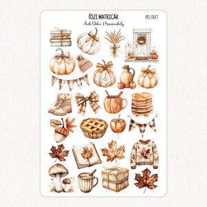 Őszi matricák No.087, Otthon & Életmód, Papír, írószer, Matrica, matrica csomag, Fotó, grafika, rajz, illusztráció, Papírművészet, MESKA